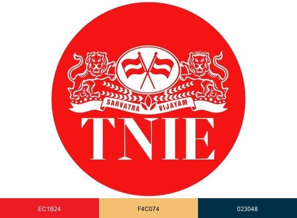The New Indian Express brand color palette