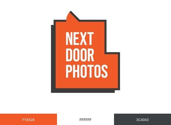 Next Door Photos brand color palette