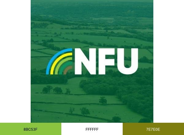 National Farmers' Union brand color palette