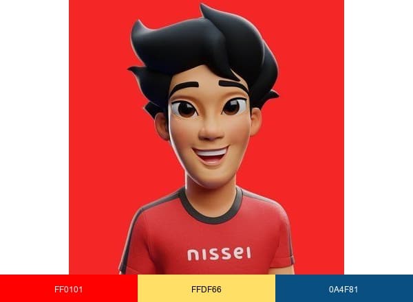 TEN de Nissei brand color palette