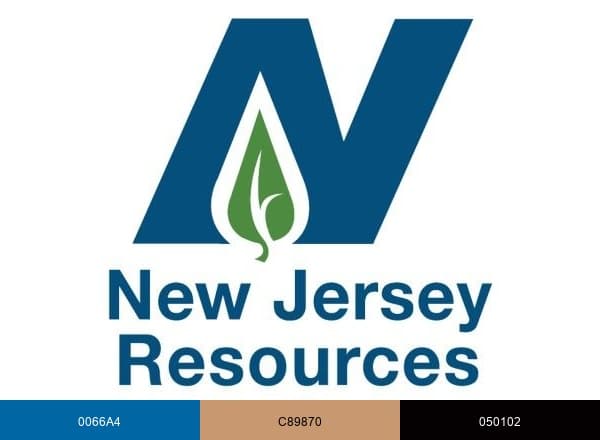 New Jersey Resources brand color palette