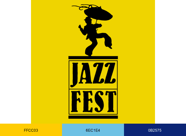 New Orleans JazzFest brand color palette