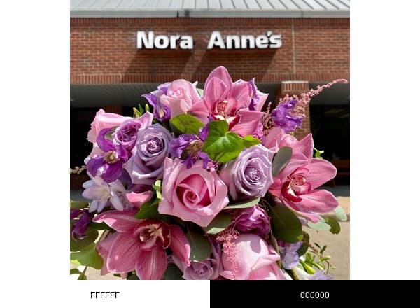 Nora Anne's Flower brand color palette