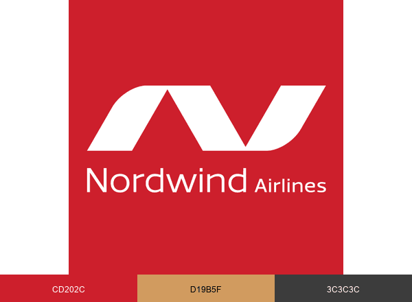 Nordwind Airlines brand color palette