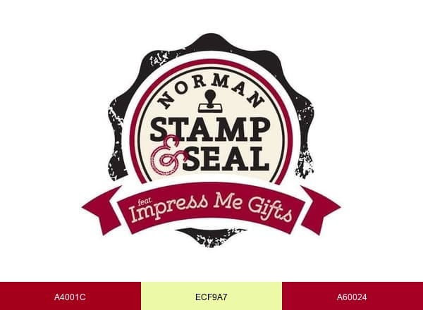 Norman Stamp and Seal brand color palette