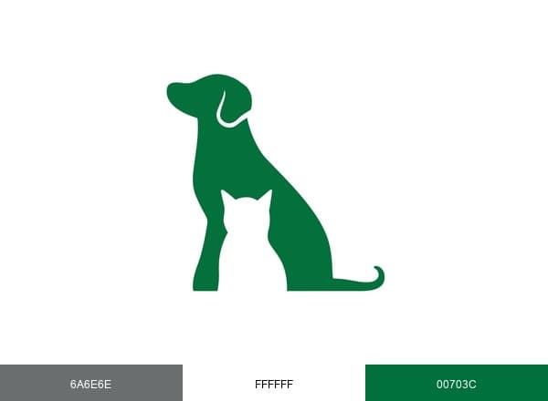 North Jersey Animal Hospital brand color palette