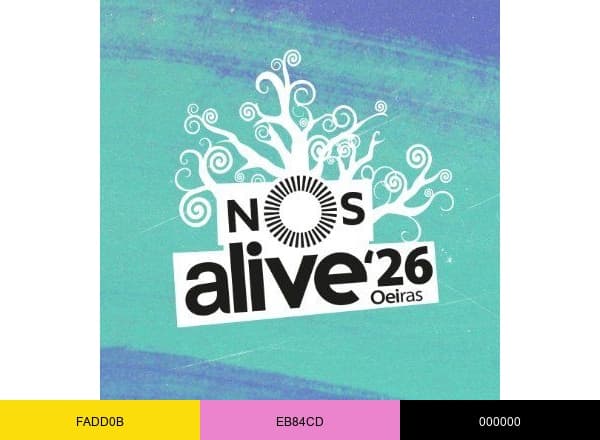 NOS Alive brand color palette