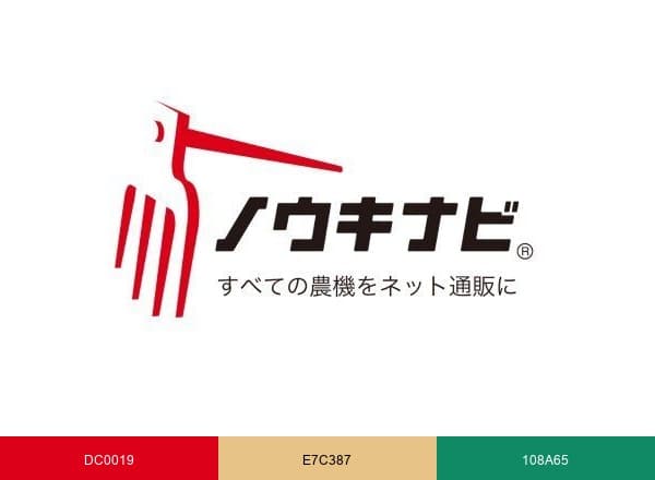 ノウキナビ｜想像を超える感動を与える brand color palette