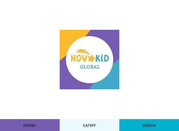 NovaKid brand color palette