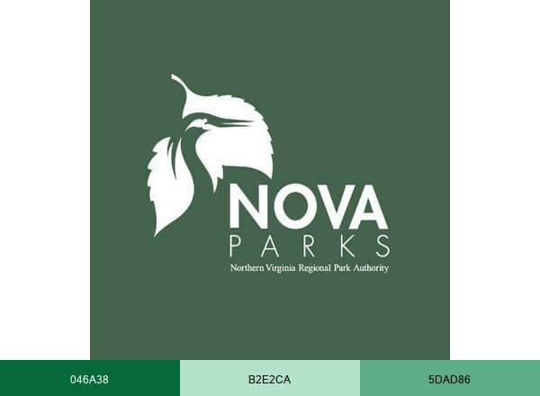 NOVA Parks brand color palette