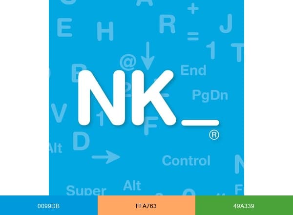 – NovelKeys brand color palette