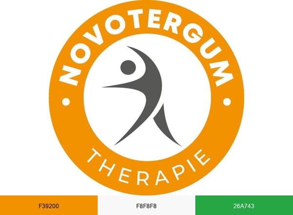 NOVOTERGUM Physiotherapie brand color palette
