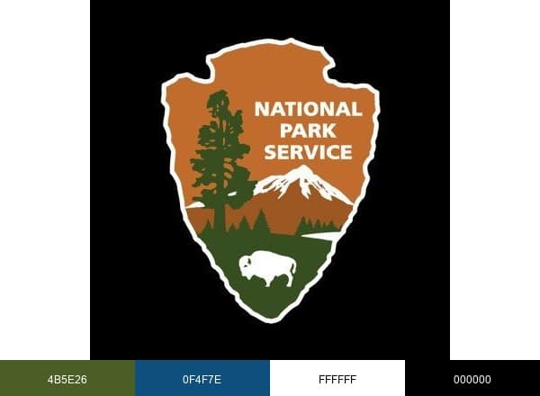 National Park Service brand color palette