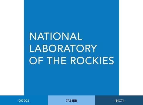 National Laboratory of the Rockies brand color palette