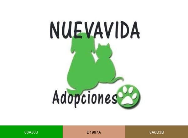 NUEVA VIDA ADOPCIONES brand color palette