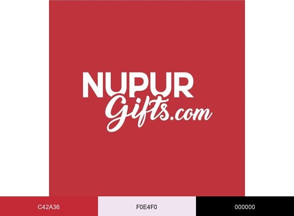 Nupur Gifts brand color palette