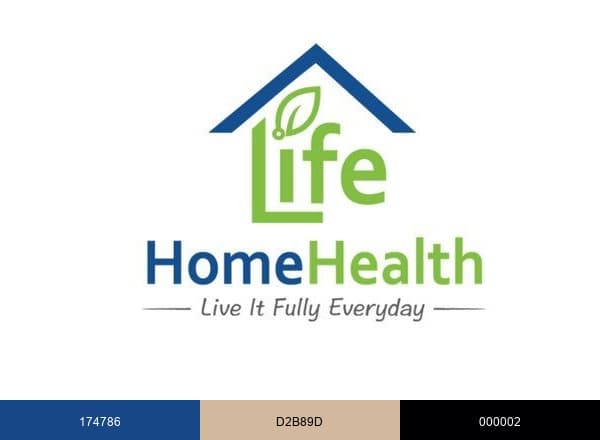 LIFE Home Health brand color palette
