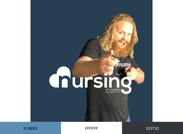 NURSING.com brand color palette