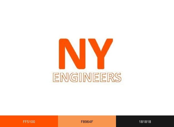 NY Engineers brand color palette