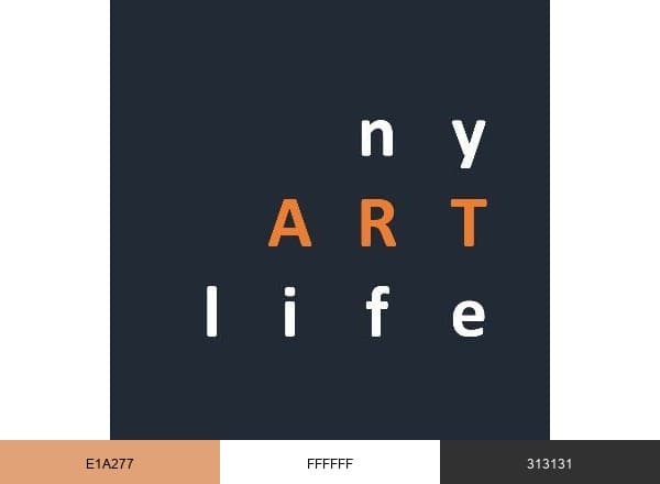 NY Art Life brand color palette