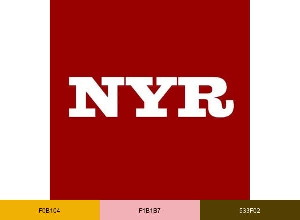 The New York Review of Books brand color palette
