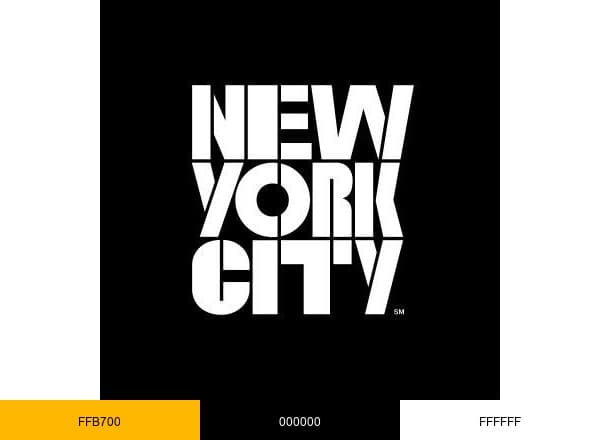 NYC: The Official Guide brand color palette
