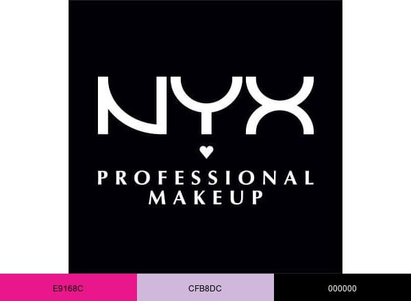 NYX Cosmetics brand color palette