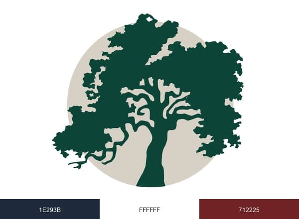 Oak Hills Living Center brand color palette