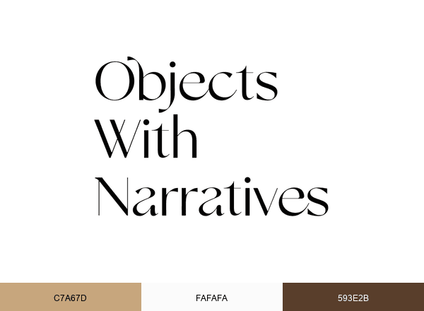 Objects with Narratives brand color palette