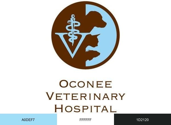 Oconee Vet. Hosp brand color palette