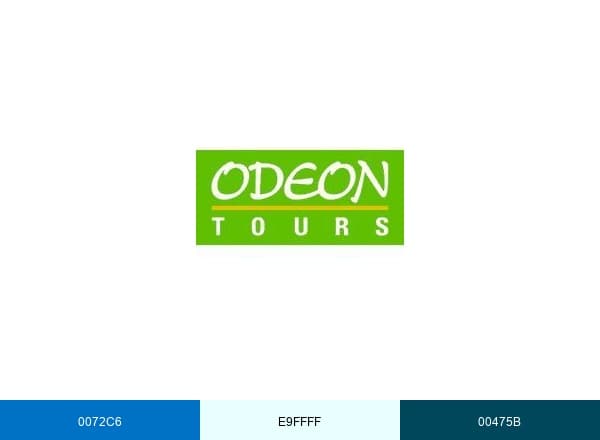 ODEON Tours brand color palette