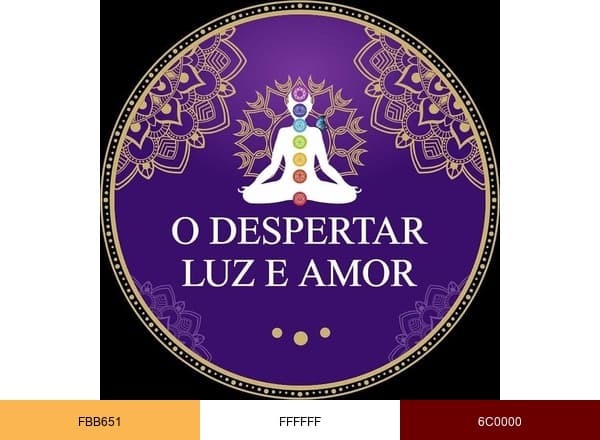 despertar Luz e Amor brand color palette