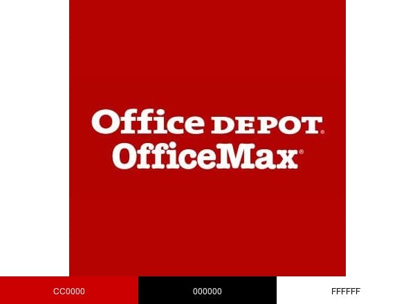 Office Depot OfficeMax brand color palette