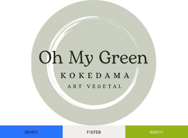 Oh My Green brand color palette