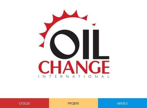 Oil Change International brand color palette