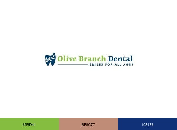 olive Branch Dentists brand color palette