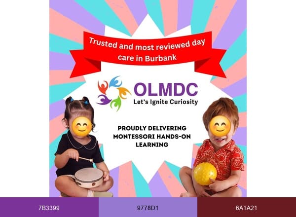 Our Lilâ€™ Munchkins DayCare brand color palette