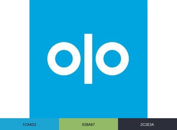 Olo brand color palette