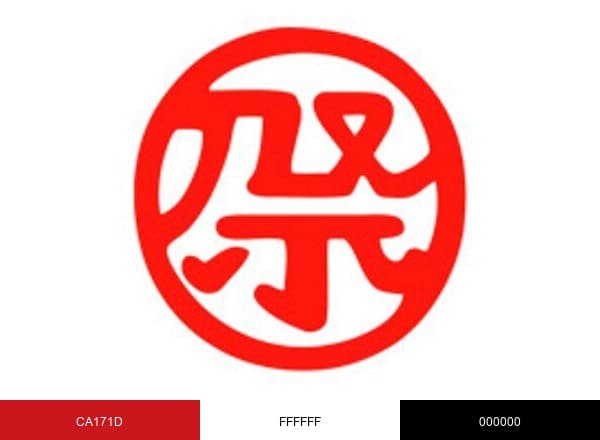 オマツリジャパン brand color palette
