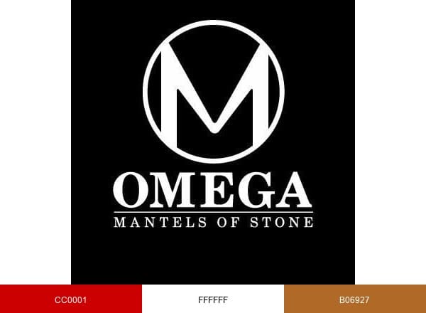 Omega mantels brand color palette
