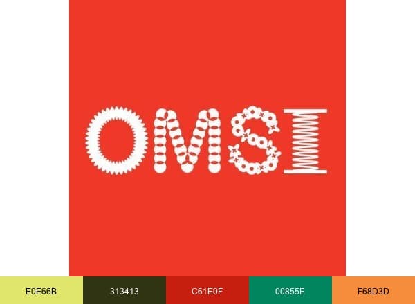 OMSI brand color palette