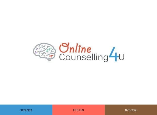 Online Counselling brand color palette