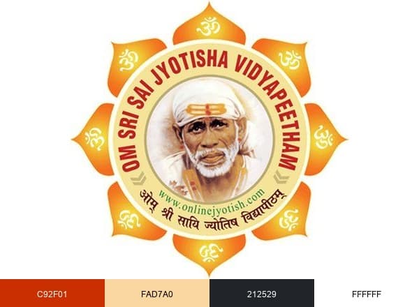 OnlineJyotish brand color palette