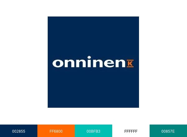 Onninen brand color palette