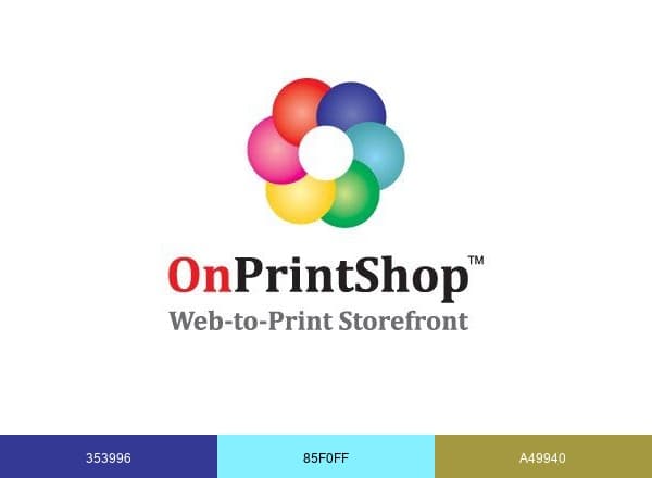 OnPrintShop brand color palette