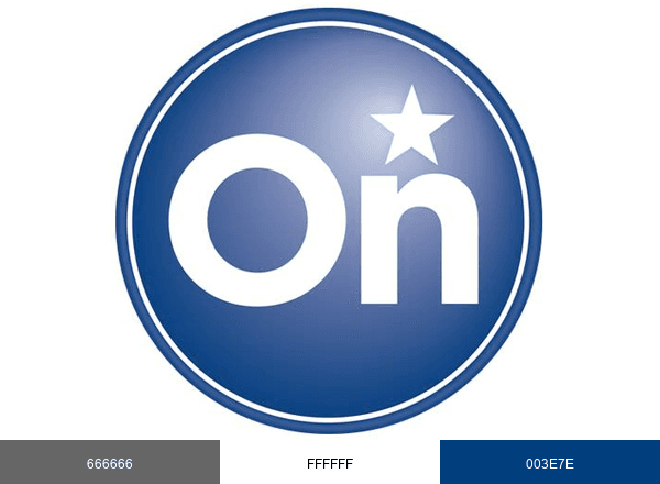 OnStar brand color palette