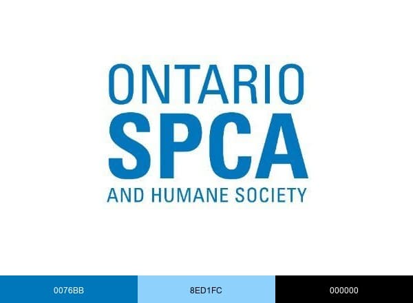 The Ontario SPCA and Humane Society brand color palette