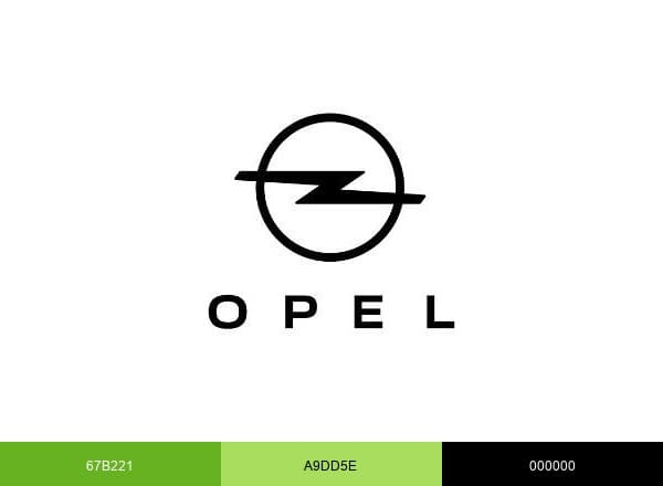 Opel Deutschland brand color palette