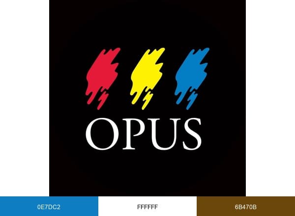 Opus Art Supplies brand color palette