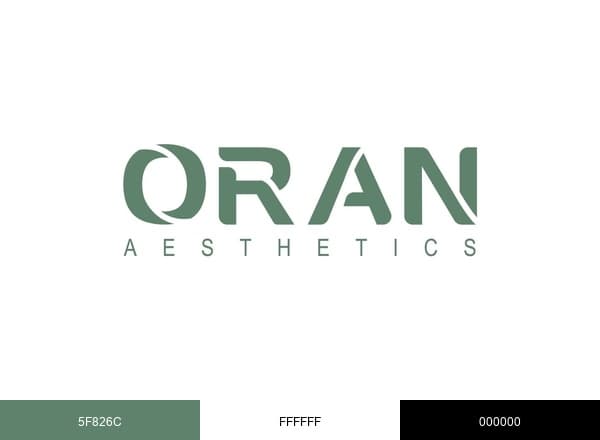 Oran Aesthetics brand color palette